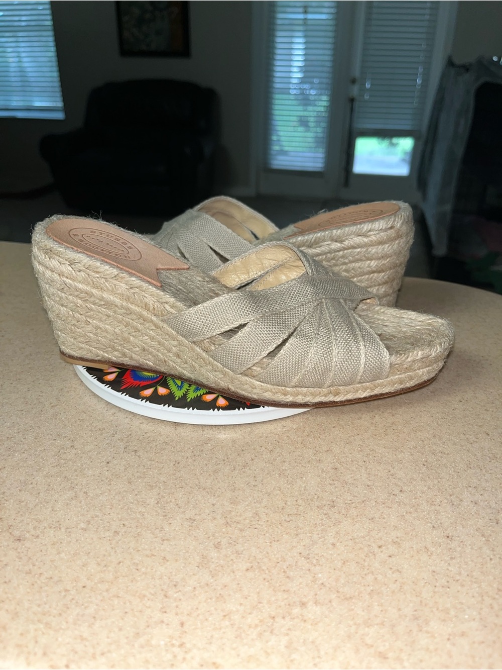 Stubbs & Wootton Crudo Kelly espadrille wedge sandals 36 - 6